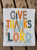 Thanks to the Lord