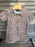 Distressed Camo Polo
