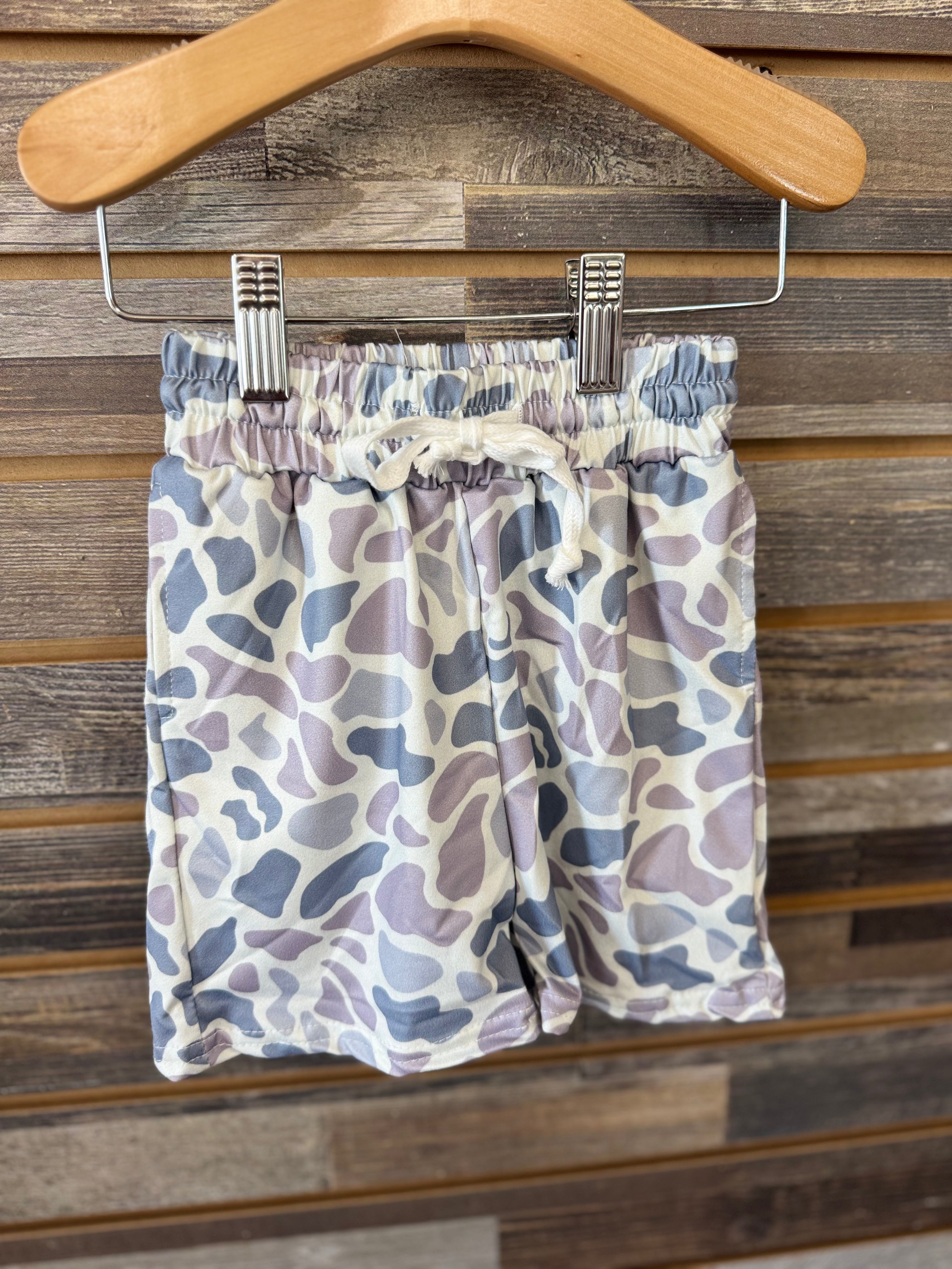 White Camo Shorts